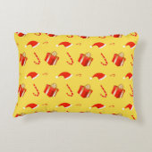 Kerstmis geschenkdoos Santa hoed snoep Accent Kussen (Achterkant)