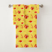 Kerstmis geschenkdoos Santa hoed snoep Bad Handdoek (Insitu)