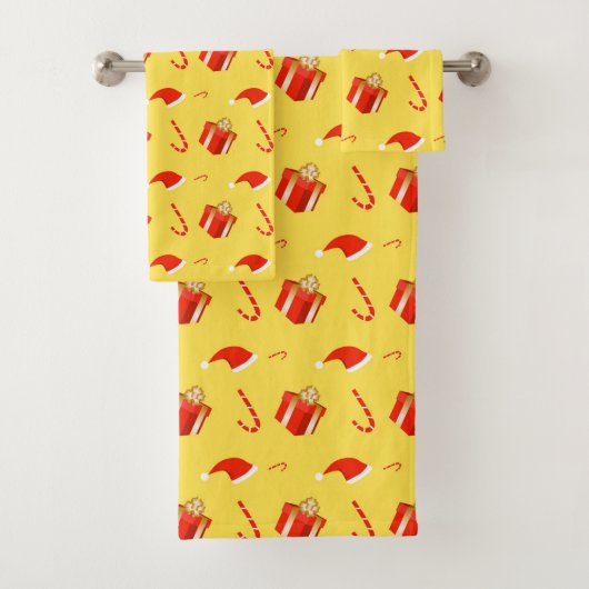 Kerstmis geschenkdoos Santa hoed snoep Bad Handdoek (Insitu)