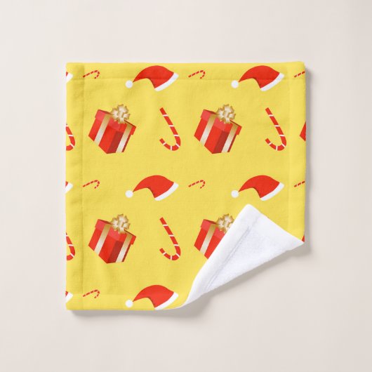 Kerstmis geschenkdoos Santa hoed snoep Bad Handdoek (Wasdoekje)
