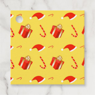 Kerstmis geschenkdoos Santa hoed snoep Bedankjes Labels