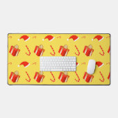 Kerstmis geschenkdoos Santa hoed snoep Bureaumat (Keyboard & Muis)