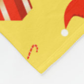 Kerstmis geschenkdoos Santa hoed snoep Fleece Deken (Hoek)