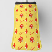 Kerstmis geschenkdoos Santa hoed snoep Golfheadcover (Draai 90)