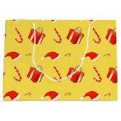 Kerstmis geschenkdoos Santa hoed snoep Groot Cadeauzakje (Voorkant)