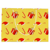 Kerstmis geschenkdoos Santa hoed snoep Groot Cadeauzakje (Achterkant)