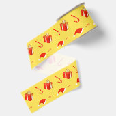 Kerstmis geschenkdoos Santa hoed snoep Grosgrain Lint (Achterkant)