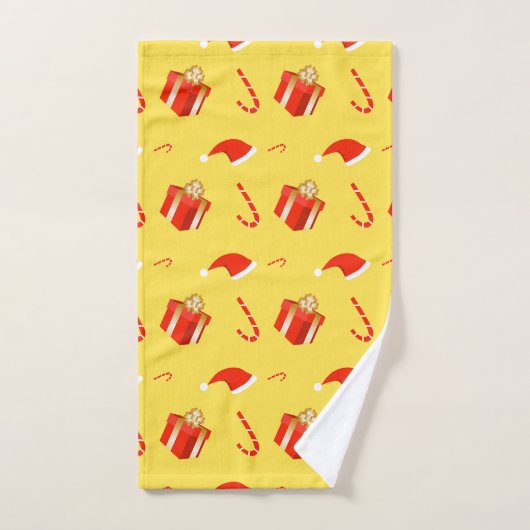 Kerstmis geschenkdoos Santa hoed snoep Handdoek (Handdoek)