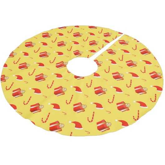 Kerstmis geschenkdoos Santa hoed snoep Kerstboom Rok (Gekanteld)