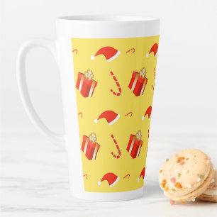 Kerstmis geschenkdoos Santa hoed snoep Latte Mok