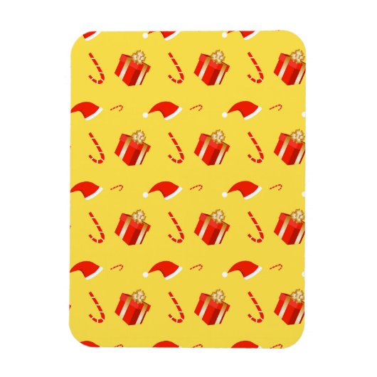 Kerstmis geschenkdoos Santa hoed snoep Magneet (Verticaal)