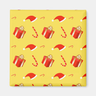 Kerstmis geschenkdoos Santa hoed snoep Magneet