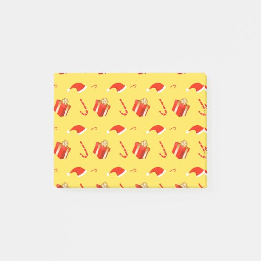 Kerstmis geschenkdoos Santa hoed snoep Post-it® Notes (Voorkant)