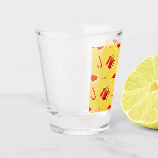 Kerstmis geschenkdoos Santa hoed snoep Shot Glas (Links)