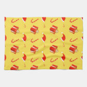 Kerstmis geschenkdoos Santa hoed snoep Theedoek (Horizontaal)