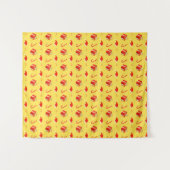 Kerstmis geschenkdoos Santa hoed snoep Wandkleed (Voorkant (horizontaal))