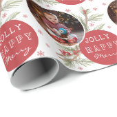 Kerstmis Geschenkverpakking met Foto Cadeaupapier (Rol Hoek)