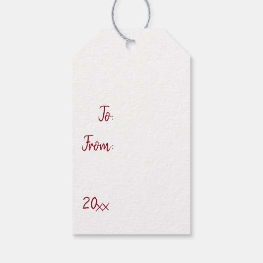 Kerstmis, geschreeuw/gepersonaliseerd cadeau Label Cadeaulabel (Achterkant)