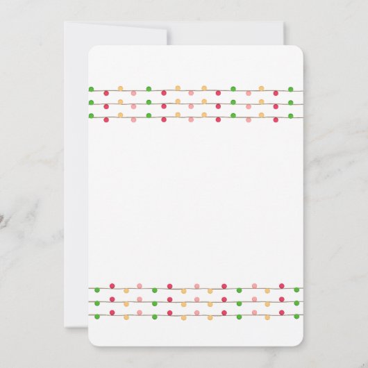 Kerstmis geslacht onthullen uitnodiging (Achterkant)