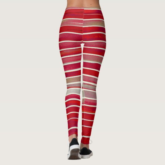 Kerstmis gestript leggings (Achterkant)