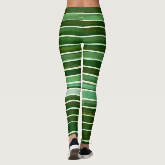 Kerstmis gestript leggings (Achterkant)