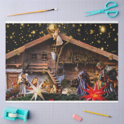 Kerstmis — Gevaar voor 4-deklappapier Tissuepapier (Craft)