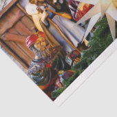 Kerstmis — Gevaar voor 4-deklappapier Tissuepapier (Detail)