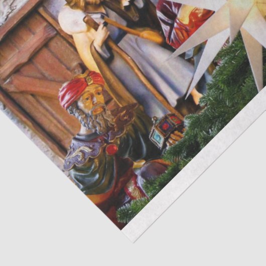 Kerstmis — Gevaar voor 4-deklappapier Tissuepapier (Detail)