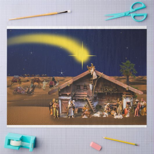 Kerstmis — Gevaarlijke 2-deklaagpapier Tissuepapier (Craft)