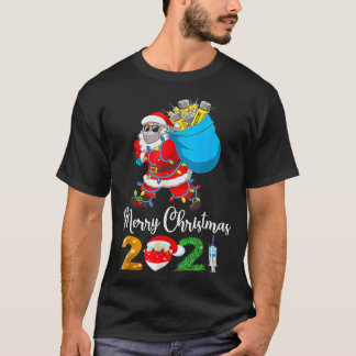 Kerstmis gevaccineerd met kerstlampjes t-shirt