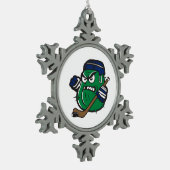 Kerstmis gevierd Cukes stijl Tin Sneeuwvlok Ornament (Links)
