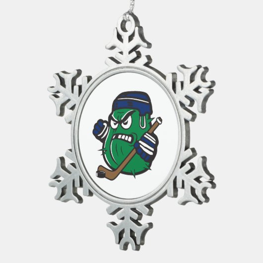 Kerstmis gevierd Cukes stijl Tin Sneeuwvlok Ornament (Rechts)