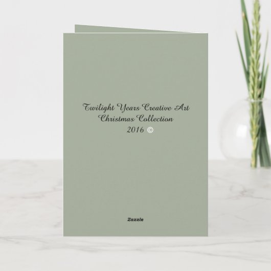 Kerstmis Gevist Feestdagen Kaart (Achterkant)