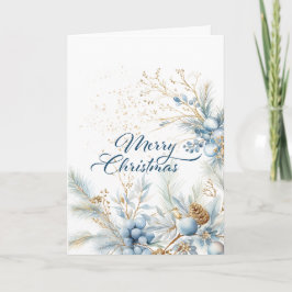 Kerstmis gevouwen kaart, aanpasbaar binnen