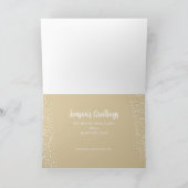 Kerstmis, gevouwen zakelijke feestdag Kaart (Binnen)