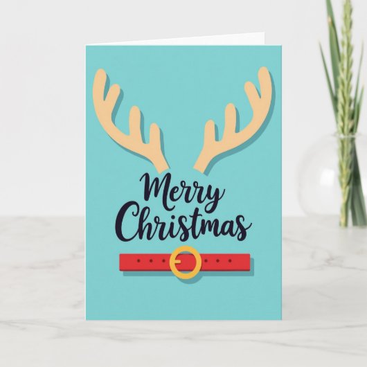 Kerstmis Geweikaart Kaart (Voorkant)