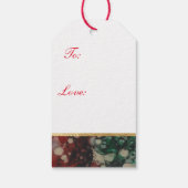 Kerstmis gewoon elegant cadeaulabel (Achterkant)