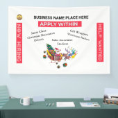 Kerstmis Gezocht Nu Huren Sinterklaas Custom Spandoek (Beurs)