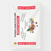 Kerstmis Gezocht Nu Huren Sinterklaas Custom Spandoek (Verticaal)