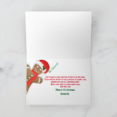 KERSTMIS - GINGERBREAD HEREN POPPEN - DANSEN FEESTDAGEN KAART (Binnen)