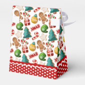 Kerstmis Gingerbread Koekjes Kunst Bedankdoosjes (Achterkant)