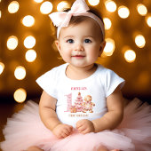 Kerstmis Gingerbread Man Meisje Naam 1e Verjaardag