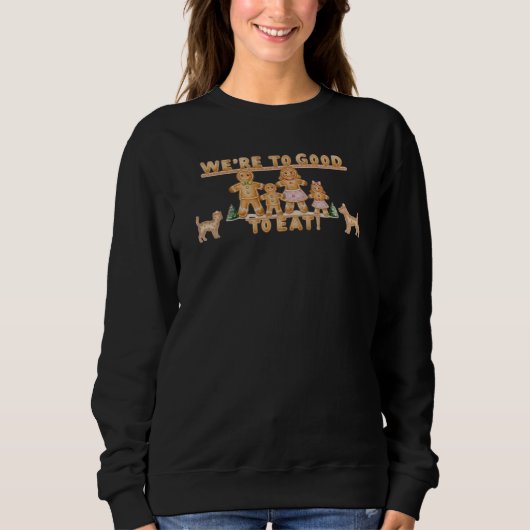 Kerstmis gingerbread sarcasme T-shirt (Voorkant)
