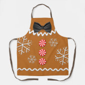 Kerstmis Gingerbrood Cookie Apron Schort (Voorkant)