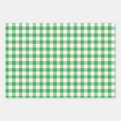 Kerstmis Gingham Trio Inpakpapier Vel (Voorkant 2)