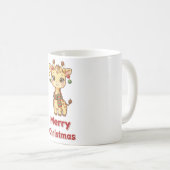 Kerstmis Giraffe Ornamenten Mok (Voorkant rechts)