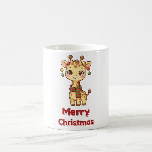 Kerstmis Giraffe Ornamenten Mok (Center)