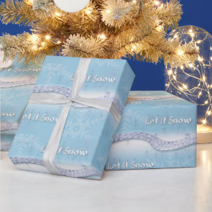 Kerstmis, Glans, Laat het Sneeuwen Inpakpapier