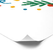 Kerstmis Glanzende Poster (Hoek)