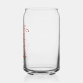 Kerstmis Glas | Feestelijke Kerst Drinkglas (Achterkant)